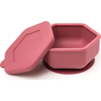 Tiny Twinkle Silikonová miska - Burgundy