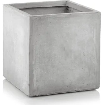 Květináč Květináč Brown Sand fiberclay 25 x 25 x 25 cm