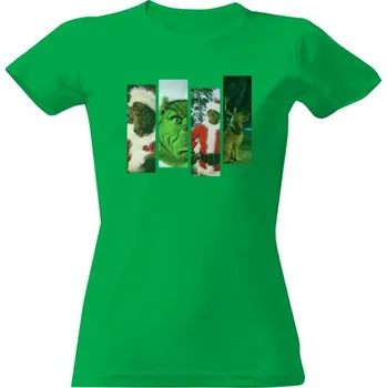 Dámské tričko Tričko s potiskem Legenda Grinch dámské
