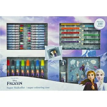 Výtvarná sada Výtvarný kufřík 100ks Frozen FRVW4104