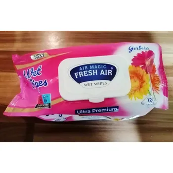 Hygienický ubrousek Fresh Air vlhčené ubrousky klip Gerbera 120 ks