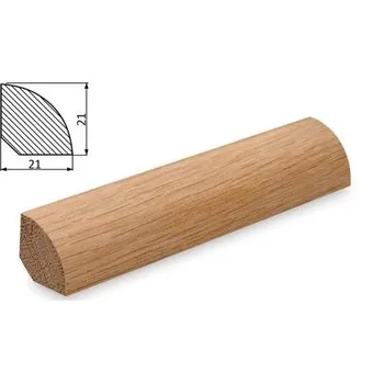 Podlahová lišta NOVÁK Vzorek - podlahová soklová lišta 21x21 dub surový v-du2121
