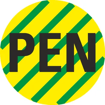 Ochranný vodič PEN samolepící PVC fólie 15 mm aršík 50 kusů