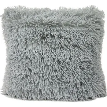 Povlečení Chlupatý povlak na polštář - šedý