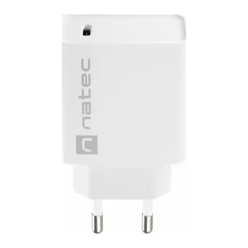 Universální nabíječka Natec RIBERA 20W 1X USB-C, bílá