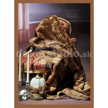 deka Luxusní akrylová deka - vzor 37 tištěný vzor květiny