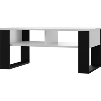 Konferenční stolek FALCO Konferenční stolek Sava 2 bílá/černá