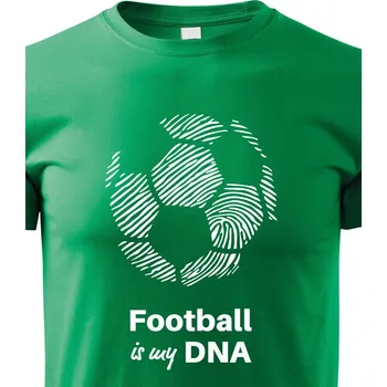 Chlapecké tričko Dětské tričko Football is my DNA, Barva Zelená, Velikost 110 cm/4 roky, Canvas Dětské tričko Bezvatriko.cz 2150