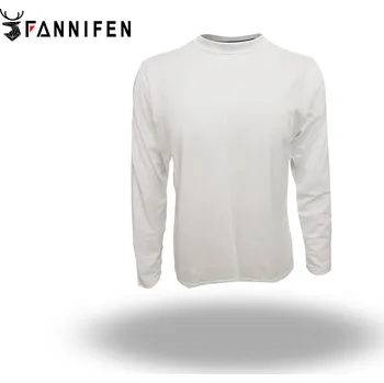 Pánské tričko FANNIFEN Pánské triko s dlouhým rukávem LC401 Barva: Bílá, Velikost: 3XL