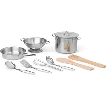 Sada nádobí ferm LIVING fermLiving Nerezové nádobí na hraní Toro fermLIVING Toro Play Kitchen Tools - Set of 9