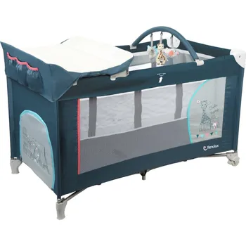 Dětská postýlka RENOLUX OPTIC-Z Postýlka s přebalovacím pultem 2025 Sophie la girafe Paris