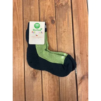 Ponožky Surtex dvoubarevné s froté ve šlapce 70% (dětské) - zelená, Surtex Varianty: 20/23