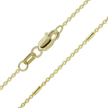 Řetízek Tenký zlatý řetízek 1 mm, 1.84 g, 45 cm