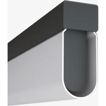 Lucis Minimalistické svítidlo Aula pro stropní či nástěnnou montáž Barva: Šedá, Délka: 1500 mm, Teplota chromatičnosti / Stmívání: 4000 Kelvinů / Stmívatelné DALI AU1.L2.1500.47M DALI2 Minimalistické svítidlo Aula pro stropní či nástěnnou montáž