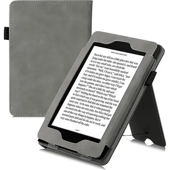 KW Mobile - Nubuck Moon Grey - KW5762022 - Pouzdro pro Amazon Kindle Paperwhite 1/2/3 - šedé