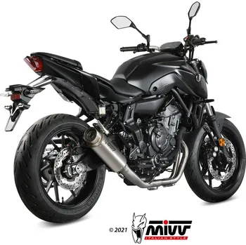 Výfuk pro motocykl MiVV Exhaust Itálie Yamaha MT-07 kompletní výfuk MiVV GP Pro titan