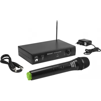Mikrofon Omnitronic VHF-101, 1-kanálový bezdrátový mikrofonní set 207.55 MHz