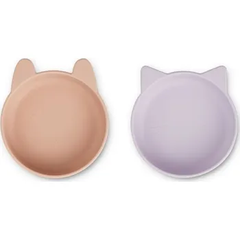Liewood Silikonové mističky Vanessa 2 ks Light Lavender/Rose Liewood Vanessa Bowl 2-pack