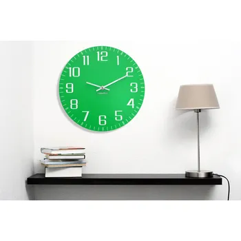 Hodiny Moderní nástěnné hodiny Facile zelené