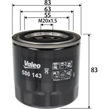 Olejový filtr Olejový filtr VALEO 586143