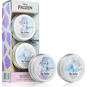 Péče o rty Mad Beauty Frozen vyživující a hydratační balzám na rty duo s vůní Cherry and Vanilla 2x12 g