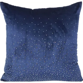 Polštář Luxusní povlak na polštář s lesklou aplikací v granátové barvě