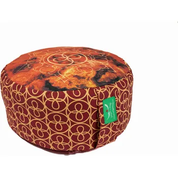 Meditační polštář Rondo menší - potisk červený