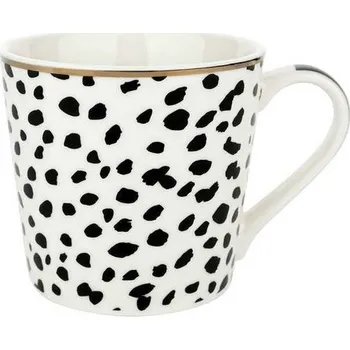 Florina Porcelánový hrnek Black Avenue Gabrielle , 400 ml, bílá + černá