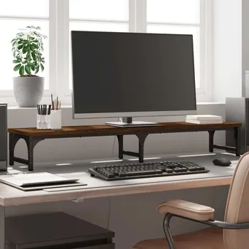 Držák monitoru vidaXL Stojan na monitor 105 x 23 x 15,5 cm kompozitní dřevo [834012] Barva: hnědý dub