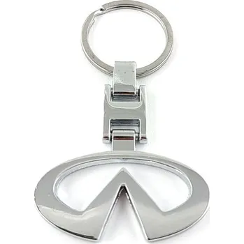 Přívěšek na klíče INFINITY kovový, včetně kroužku na klíče
