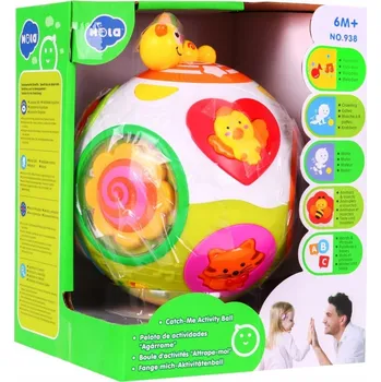 Hračka pro nejmenší Hola Interaktivní koule Catch Me Activity Ball