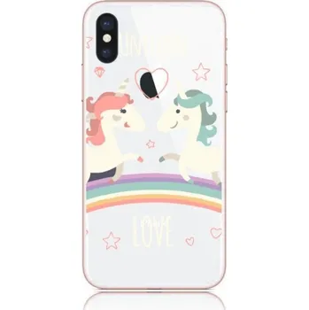 Pouzdro na mobilní telefon Obal iPhone X pevný Unicorn Love (kryt neboli pouzdro na Apple iPhone X)