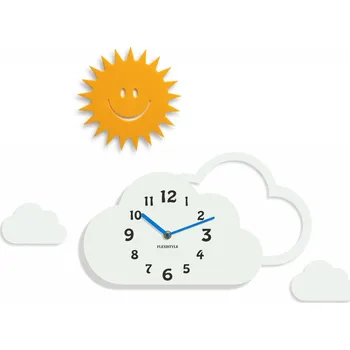 Hodiny Dětské nástěnné hodiny Obláček se sluníčkem