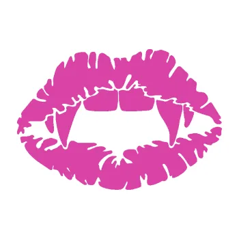 Samolepící dekorace Pusa 005 upíří polibek (16 - růžová) SAMOLEPKA NA AUTO, NÁLEPKA, FÓLIE, POLEP, TUNING, VLASTNÍ TEXT, TISK, AUTOSAMOLEPKY.cz, POLEPY, OBRÁZEK, LOGO, 3D STICKERS