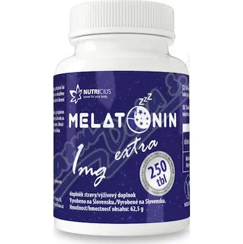 Přípravek na podporu paměti a spánku Melatonin 1mg extra tbl.250