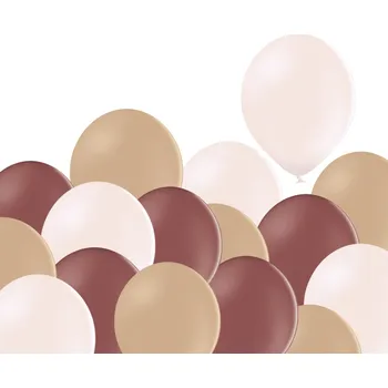 Balónek Balónky 100 ks hnědé a krémové mix Balonky.cz b85537