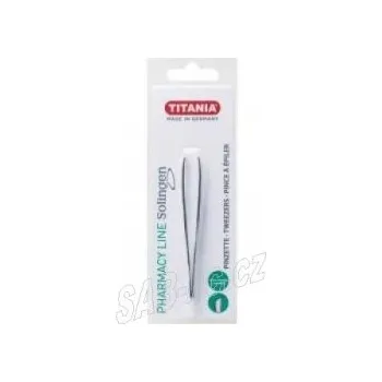 Péče o řasy a obočí Pinzeta nerez TITANIA šikmá zlatá Solingen