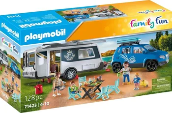 Stavebnice Playmobil Playmobil Family Fun 71423 Karavan s autem