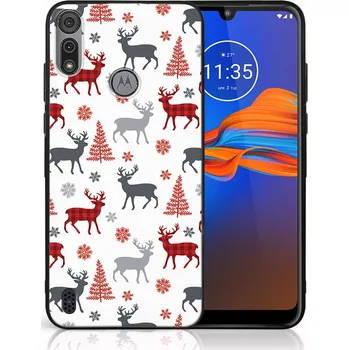 Vánoce VSECHNONAMOBIL 65989 MY ART Kryt s vánočním designem Motorola Moto E6s DEER (068)