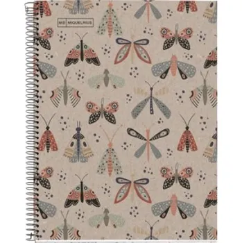 Sešit Poznámkový blok Miquelrius Eco Butterfly, A5, 80 listů, linka