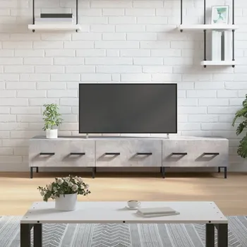 Televizní stolek vidaXL TV skříňka 150 x 36 x 30 cm kompozitní dřevo [829159] Barva: Betonová šedá