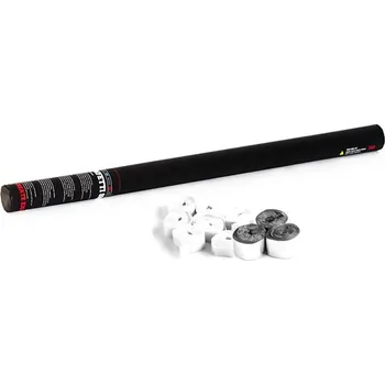 Konfeta Tcm Fx Ruční dělo na konfety-serpentýny 80cm, stříbrno-bílé konfety