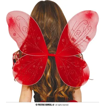 Karnevalový kostým Křídla motýlí červená
