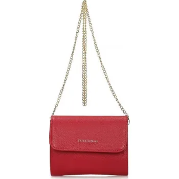 Kabelka Toscanio kožená kabelka F83 TOS D58 červená