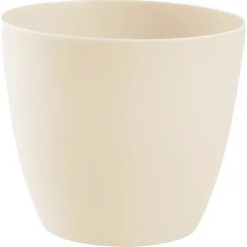 Květináč Obal na květináč plastový Ella Ø 7 cm matný pískový