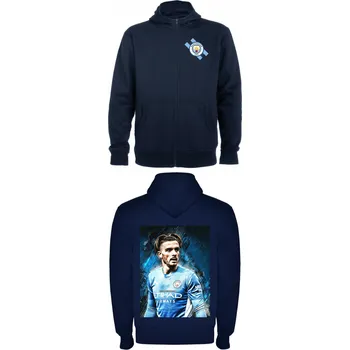 Chlapecká mikina Mikina na zip Jack Grealish Man. City Barva: Námořnická modrá/Navy, Velikost: 98/104 - 3/4roky