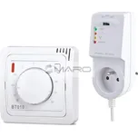 Elektrobock Termostat BT015 bezdrátový s průchozí zásuvkou, 0669