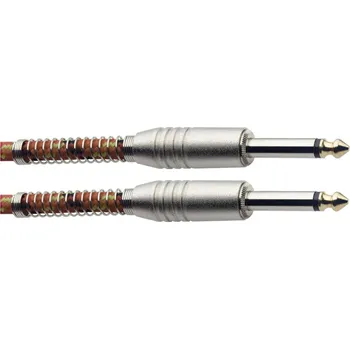 Audio kabel Stagg SGC3VT OR, nástrojový kabel Jack/Jack, 3 m, oranžový