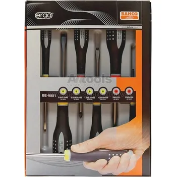 Šroubovák šroubovák sada 6díl. PLOCHÉ, PHILLIPS BE-9881 BAHCO