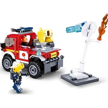Stavebnice Sluban Sluban Hasiči M38-B0965 Off-road s&nbsp;vodním dělem